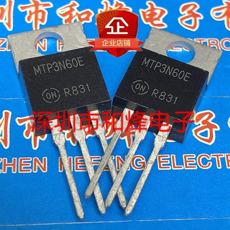 5PCS-10PCS MTP3N60E  TO-220 600V 3A   New And Original On Stock