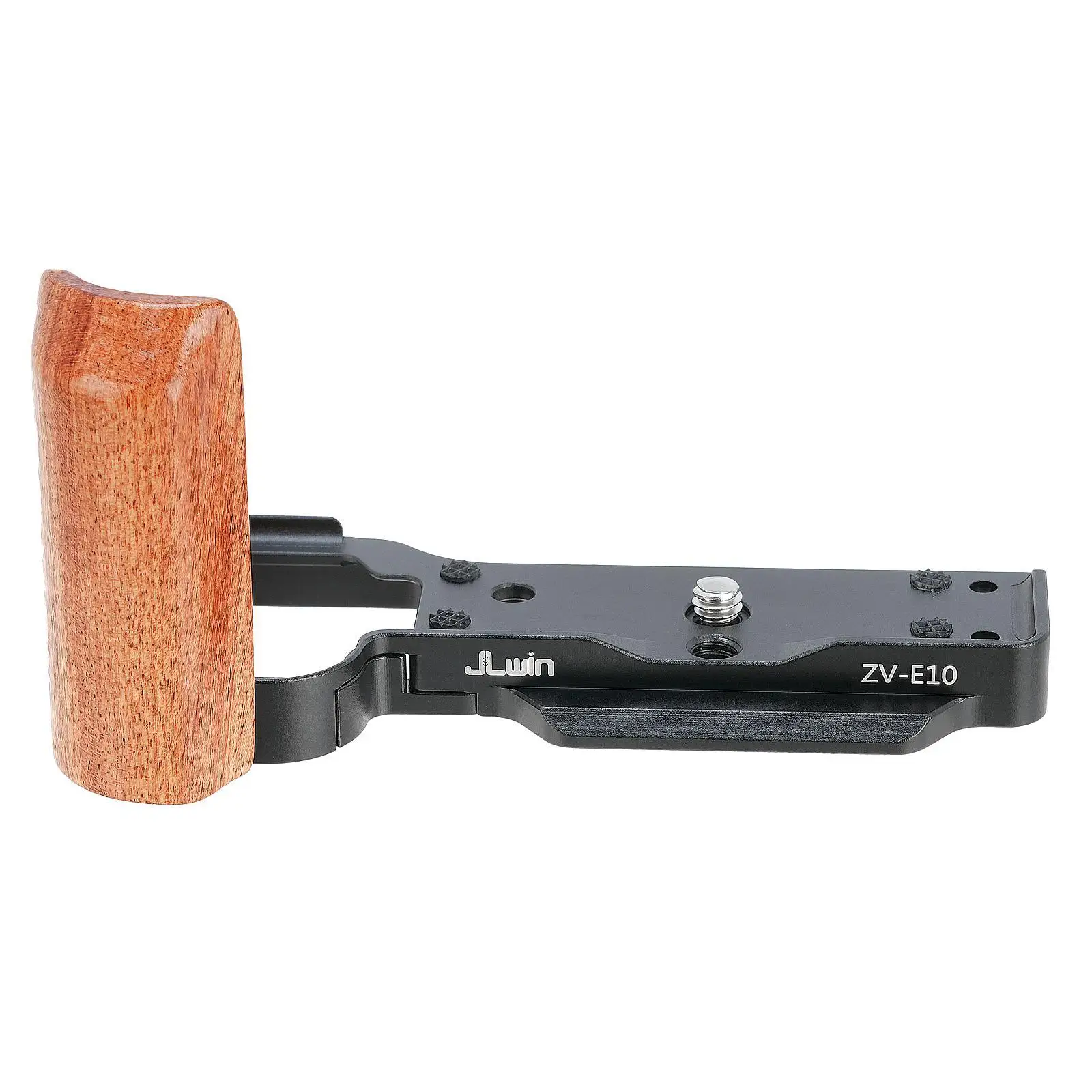 Wooden Hand Grip Metal L Bracket Ergonomic 12x5.9x1.1cm Compact Fast Switching for Zv-e10 Camera Simple Assembly Accessories