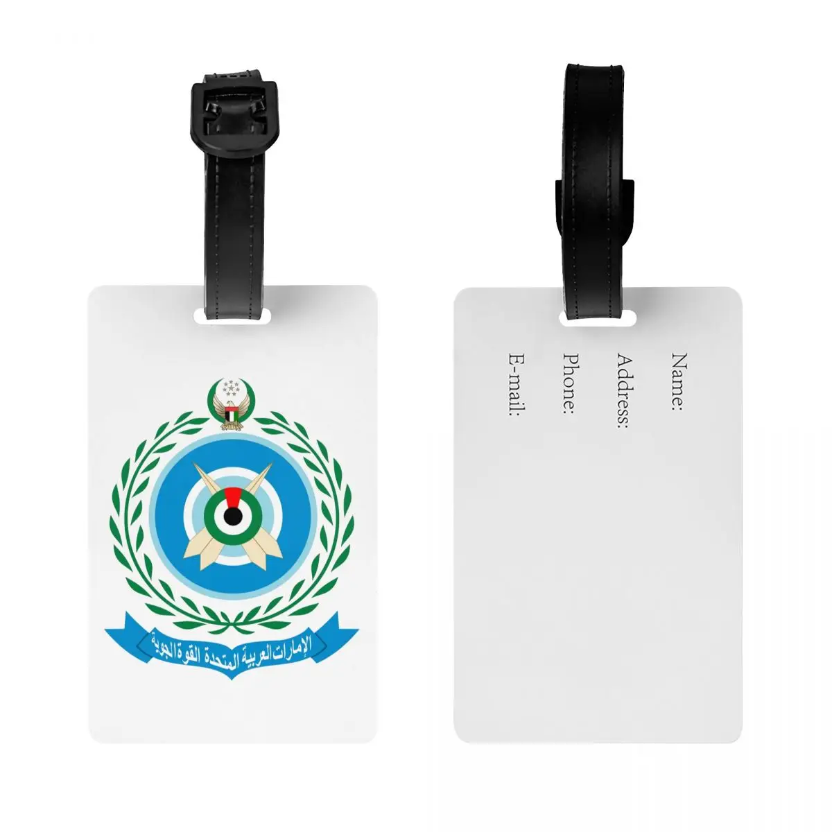 Custom Emblem Of The United Arab Emirates Air Force Luggage Tag Custom Baggage Tags Privacy Cover Name ID Card