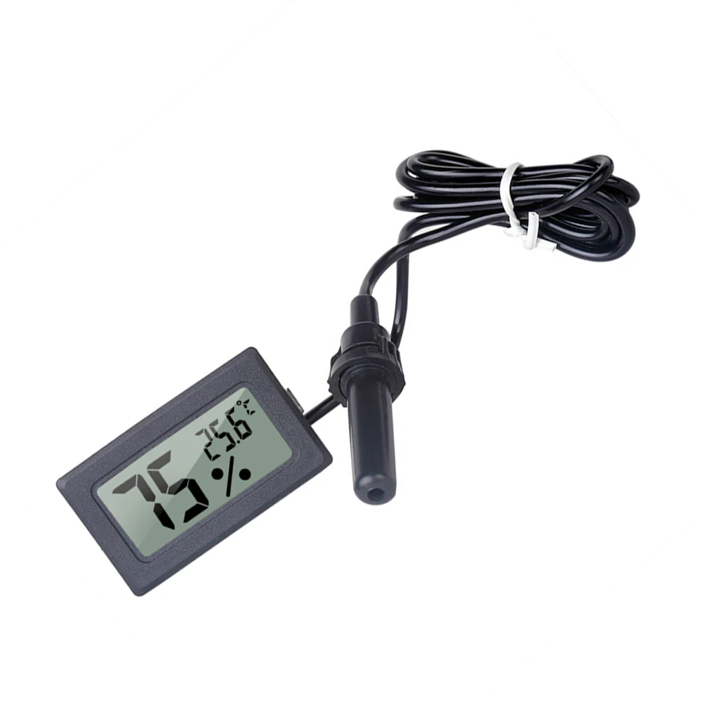 FY-12 Mini LCD Digitalthermometer Hygrometer Messgerät Tester Sonde Inkubator Aquarium Temperatur- und Feuchtigkeitsmesser Sensor Detektor – Detail 5