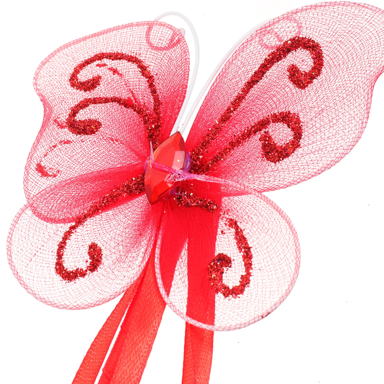 

6Pcs Children Butterfly Fairy Wands Lightweight Decorative Fairy Sticks for Halloween and Cosplay Witch Wand