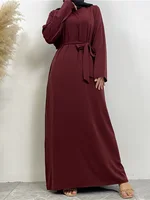 Abaya modeste Ramadan turquie caftan vêtements islamiques musulmans pour femmes Robe Hijab Robe Femme musulmane Caftan Marocain robes 3