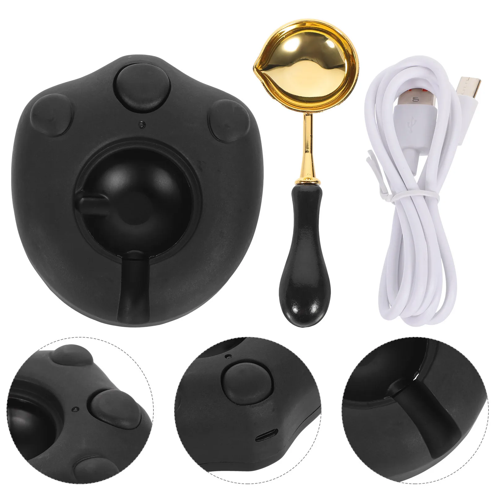 

1Set Cat Paw Wax Melting Stove Compact Reusable Wax Seal Warmer for Party Invitations DIY Sealing Furnace with Melting Spoon