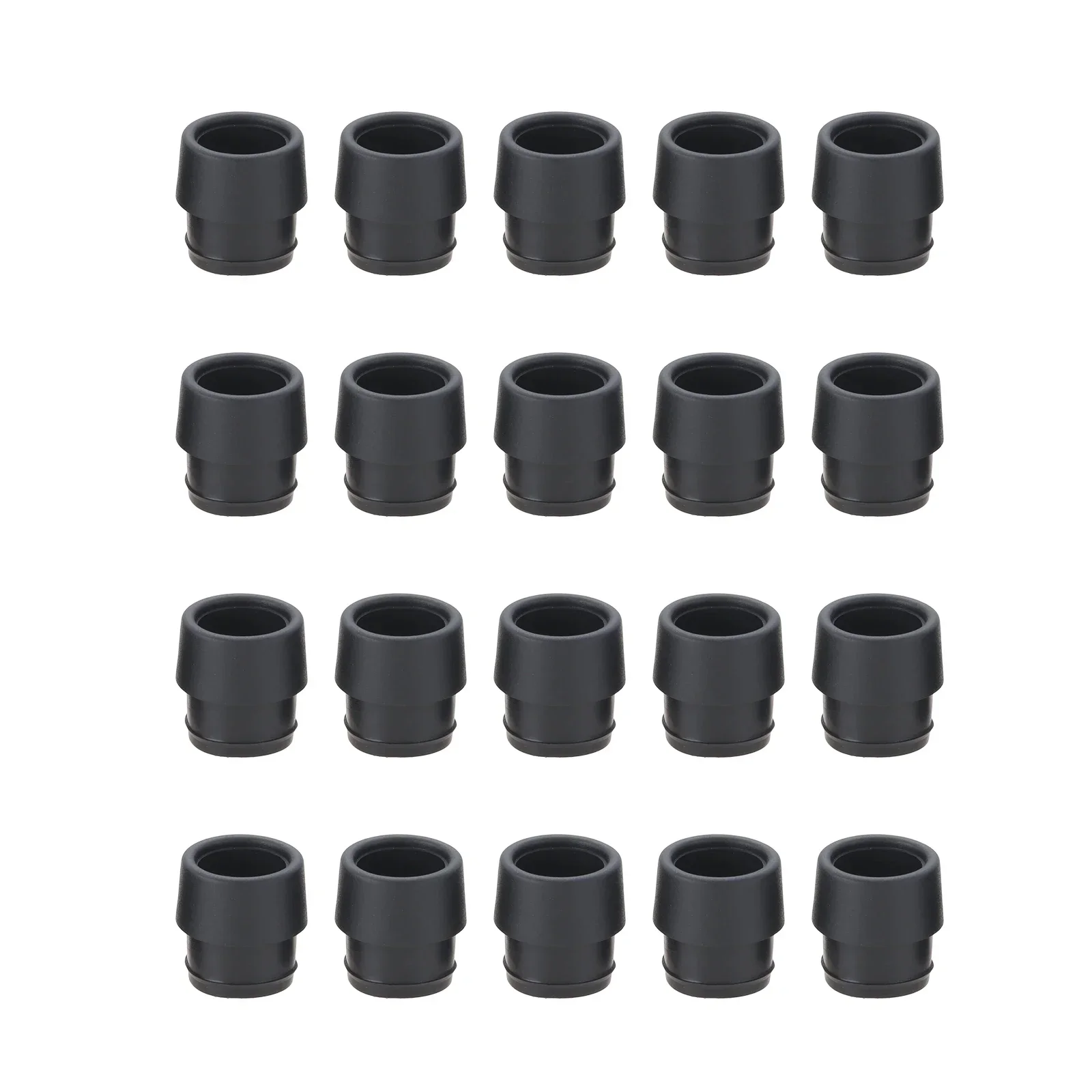 20Pcs 0.350/370 Black Soft Plastic Golf Ferrules for Ping G410 G35 Driver Fairway Hybrid Club Shafts Sleeve Adapter Accessories