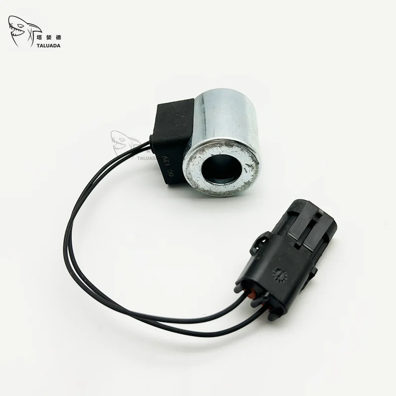 สําหรับ YuChai Poilt Solenoid วาล์ว YC60 YC65-6-7-8 YC75-6-7-8 Solenoid วาล์วขดลวดพร้อมสายไฟ