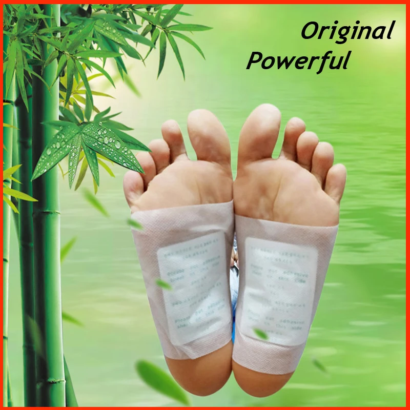 40pcs Detox Foot Patch Bamboo Foot Pads Patch With Adhersive Foot Care Tool Improve Sleep Slimming Detoxification Foot Sticker