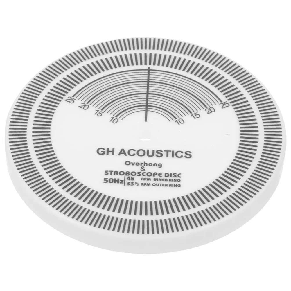 

Professional Vinyl Record Calibration Tool Clear Acrylic Disc Turntable Stylus Alignment Speed Detection Durable Disc For Home