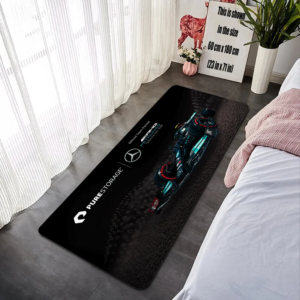 MercedeS-AMG Petronas Formula One Carpet for Bathroom Mat Foot Mat for Hallway on the Floor Things to the Room Rug Kitchen Rugs