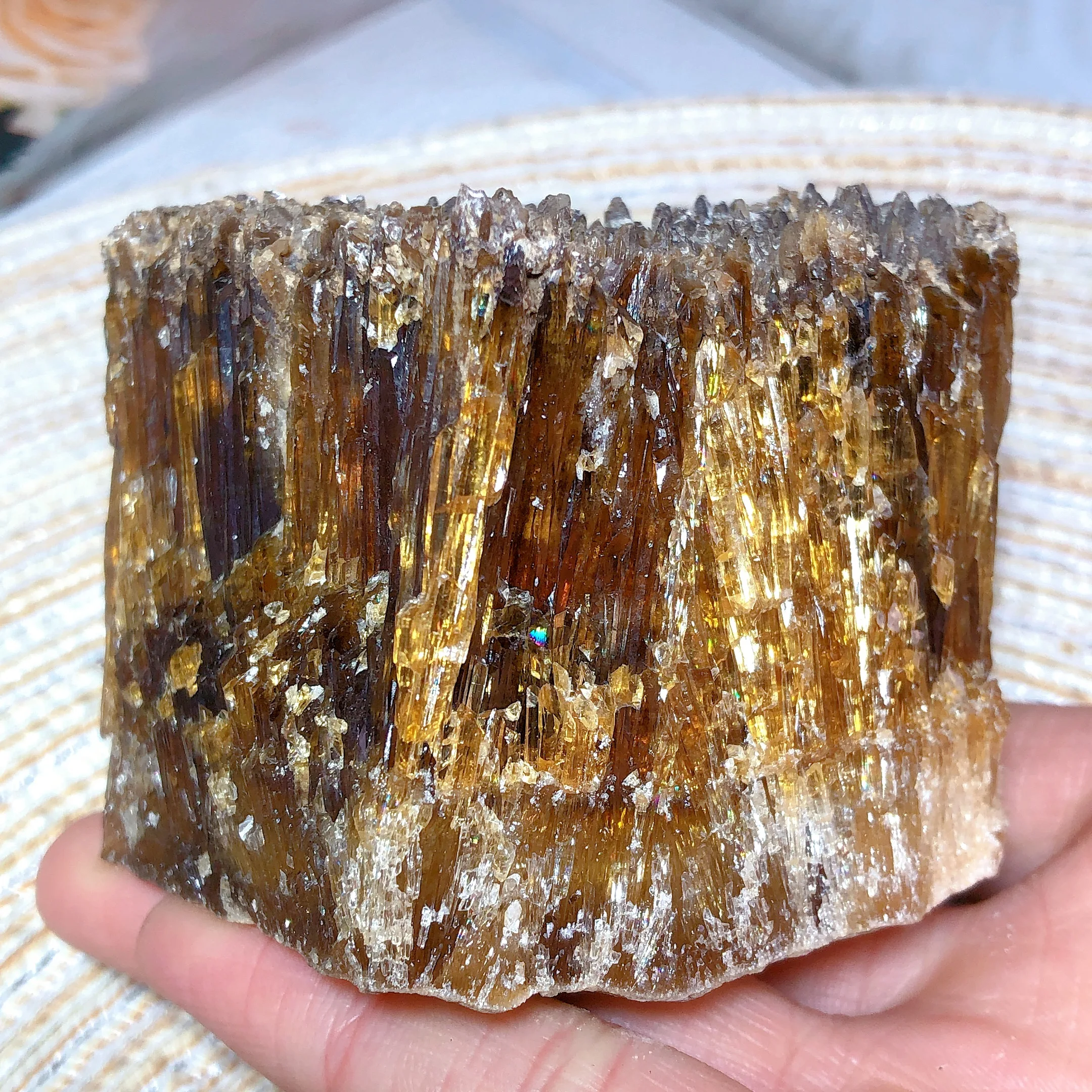 

Natural Crystals Amber Raw Stone Specimen Reiki Healing High Quality Rainbow Flash Room Decor Energy Mineral Gift