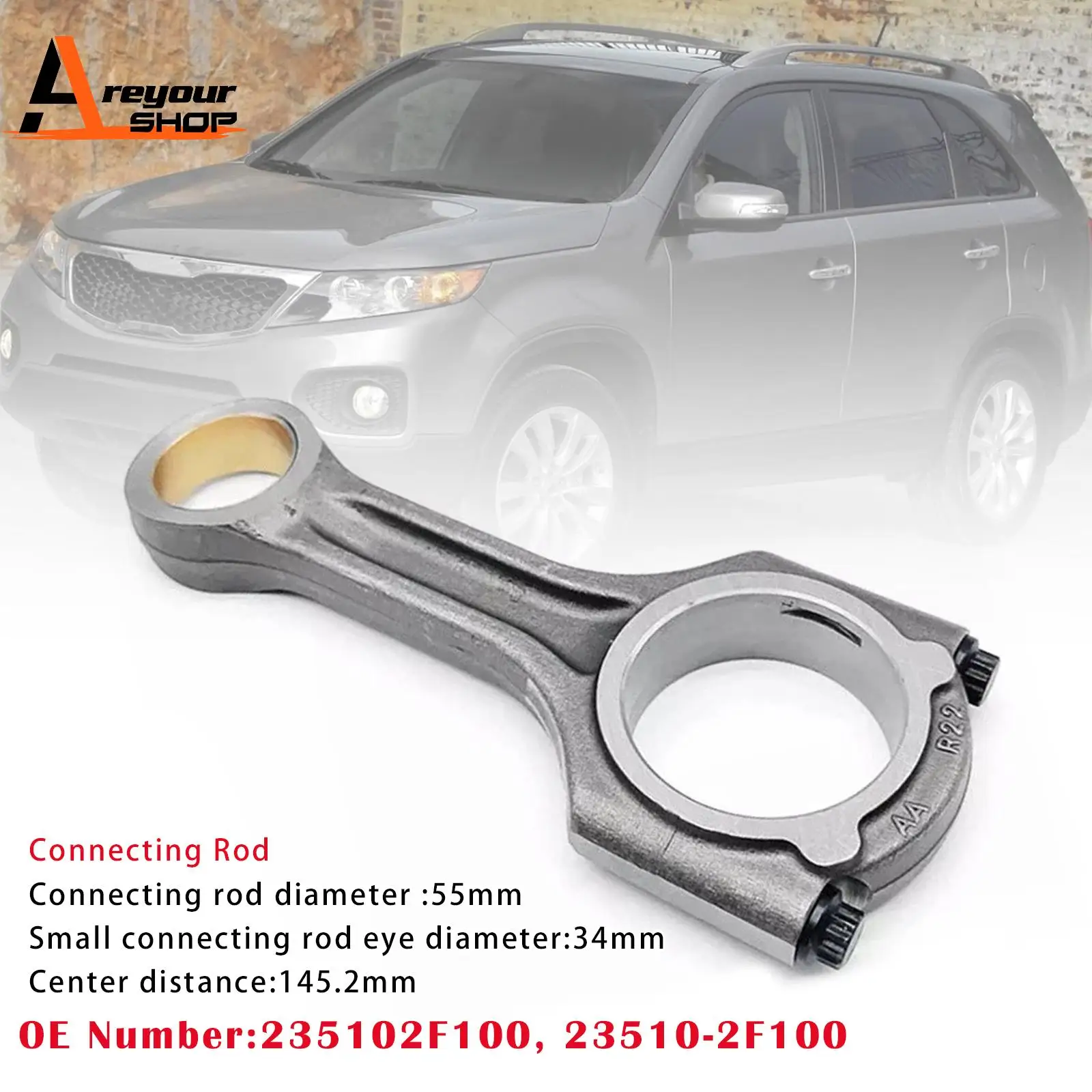Шатун 23510-2F100 для двигателя Hyundai Maxcruse Santa Fe 2.2L CRDI D4HB