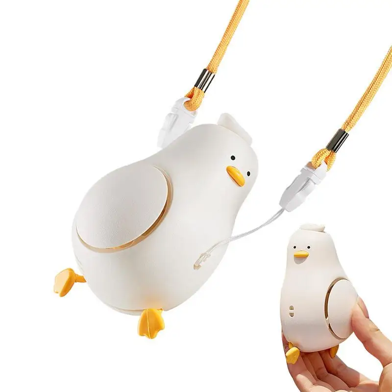 

Mini Handheld Fan 800mAh USB Rechargeable 3 Speed Duck Portable Fan Cute Duck Travel Hang Necklace Fan For Working Walking