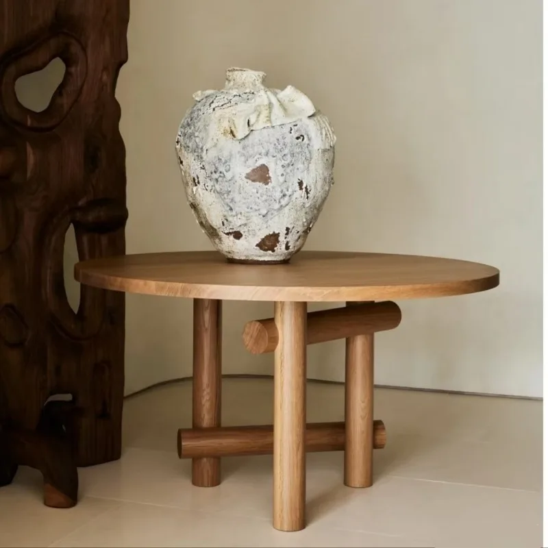 

Retro Style Round Wooden Dining Tables Household Dining Table Modern Designer Stylish Stylish Table La Mesa Home Furniture