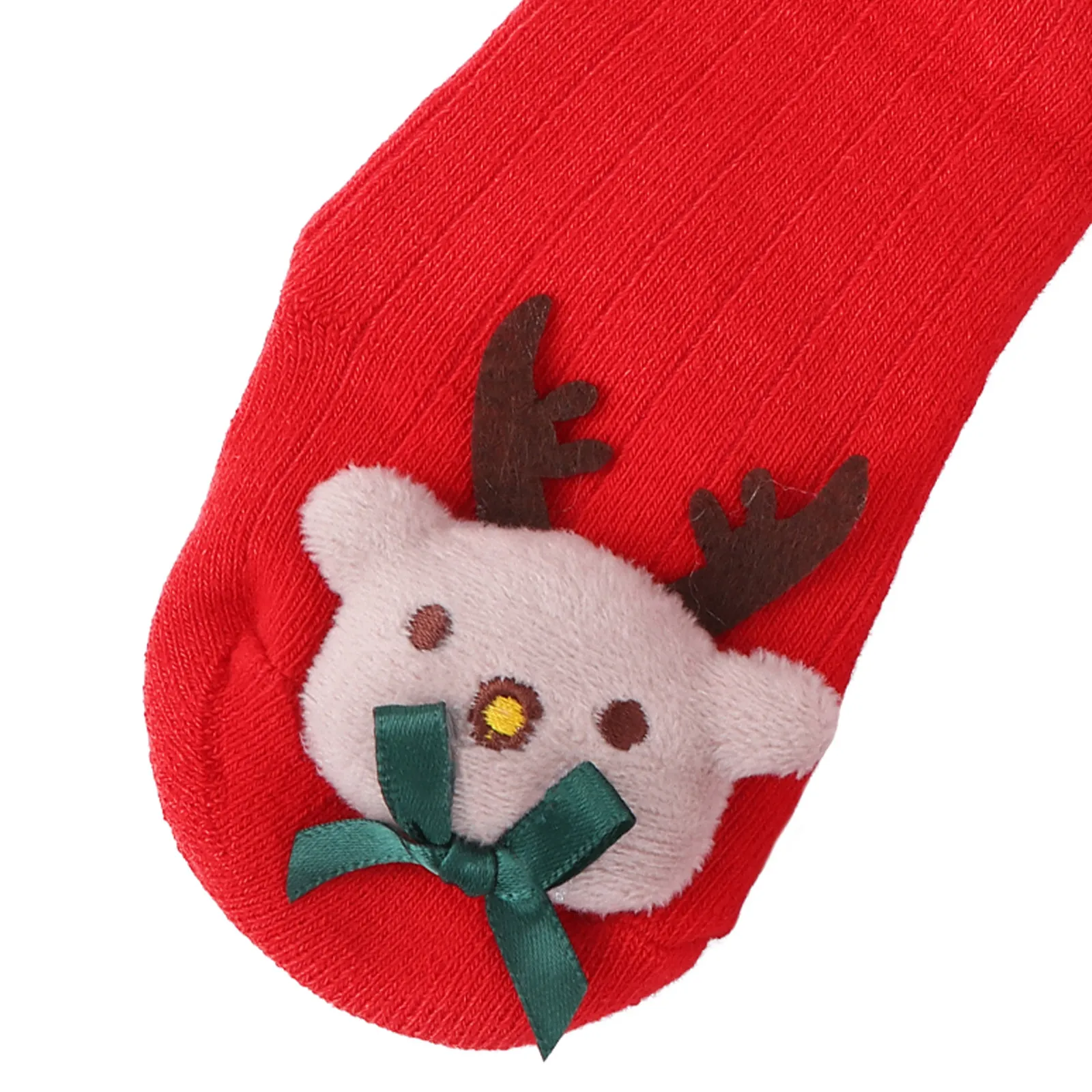 1Pair Baby Christmas Socks Soft Premium Cotton Warm Comfortable Non-Slip Kids Floor Socks for Winter Holiday Party Gift Xmas