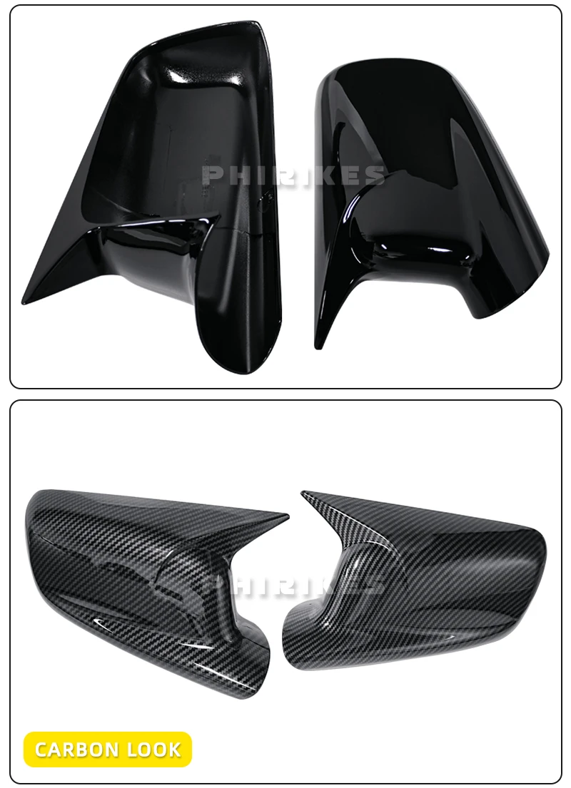 Paar Seite Rückspiegel Kappe Flügel Spiegel Abdeckung Für BMW 7er E65 E66 2001-2008 E67 2002-2008 für E46 Coupe Spiegel Abdeckung – Detail 6