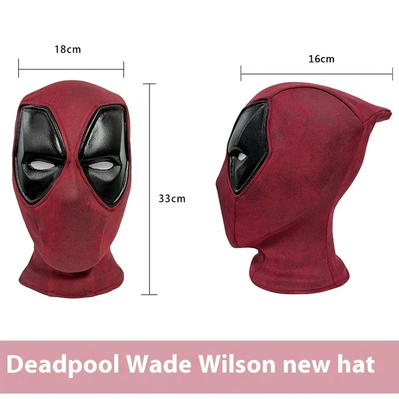 Properti kostum Cosplay film Deadpool replika 1:1 dapat dipakai untuk Cosplay topeng Superhero Halloween komik Con pesta hadiah dewasa