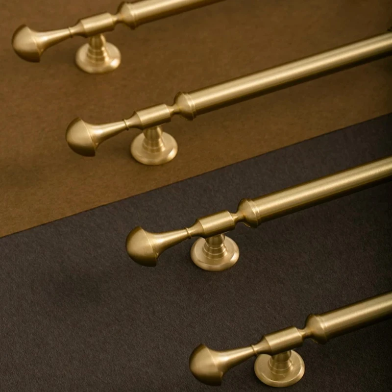 Creative Shoe Cabinet Furniture Long Handle Light Luxury French Retro Brass Handle High-end Drawer Wardrobe Door Handle