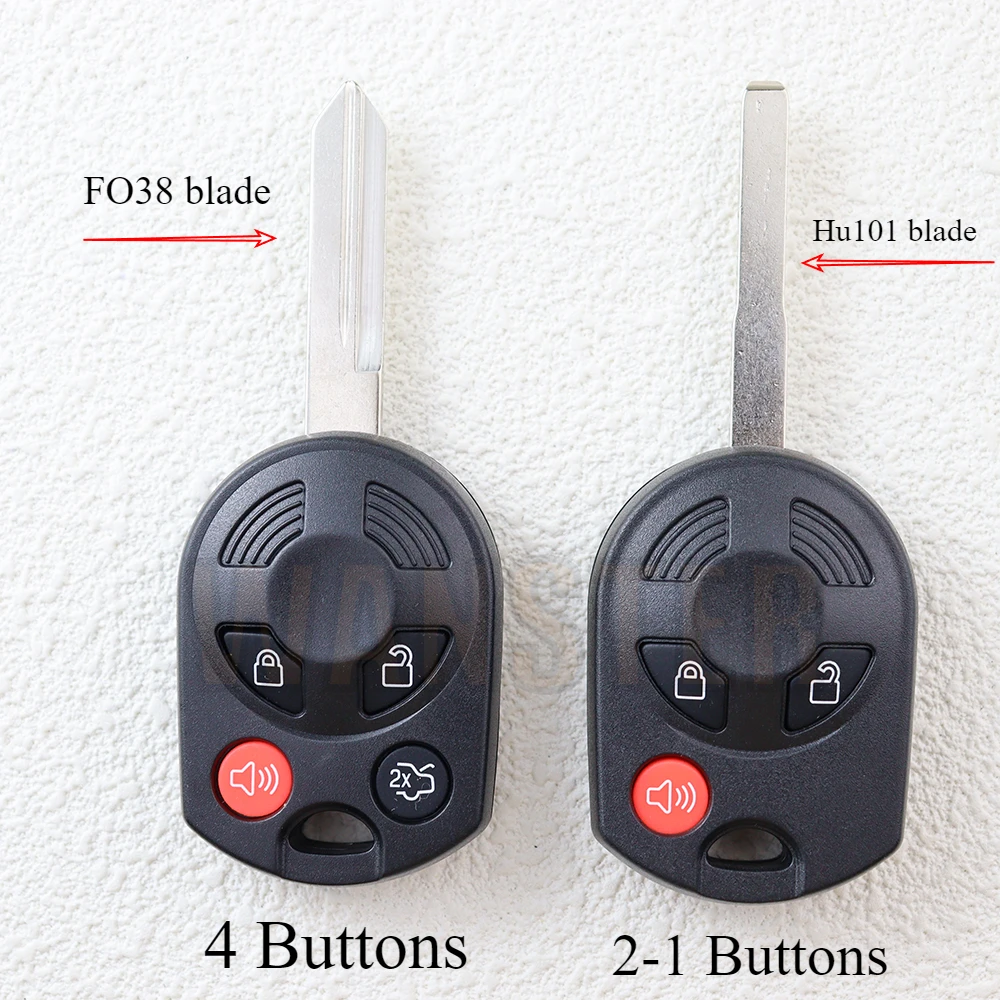 

3/4 Buttons Car Key Fob Housing Key Case Shell for Ford Lincoln Navigator MKX MKZ Edge Fusion Mercury Mariner Lilan