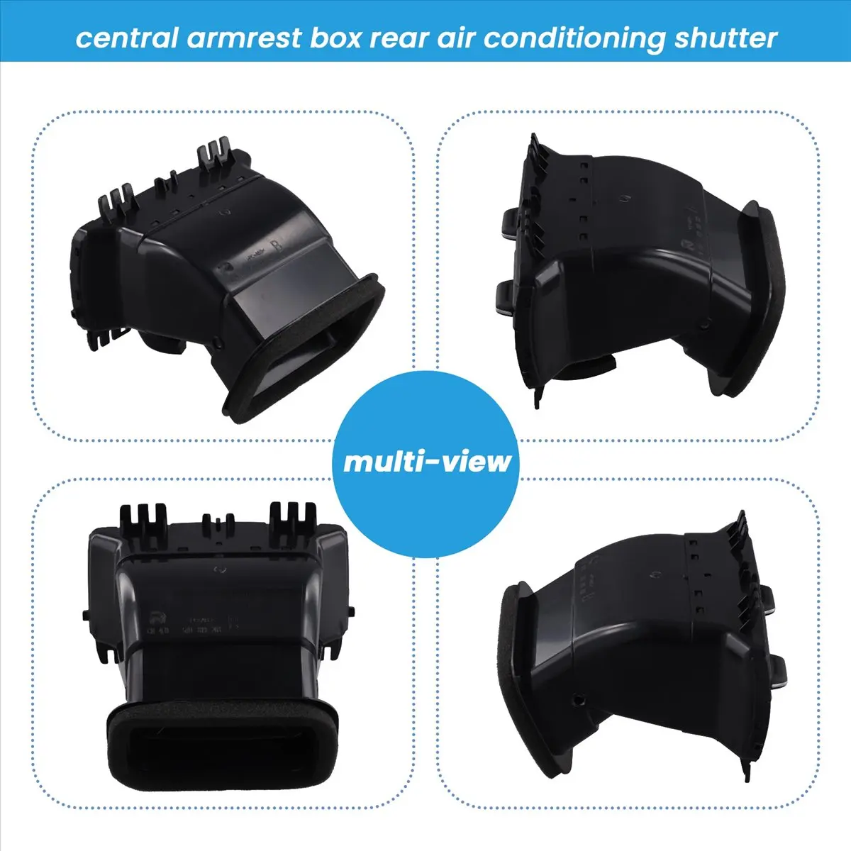#60D (Black)Rear Armrest Box AC Vent Grille Outlet Air-Conditioning Vents,Automotive Parts & Accessories