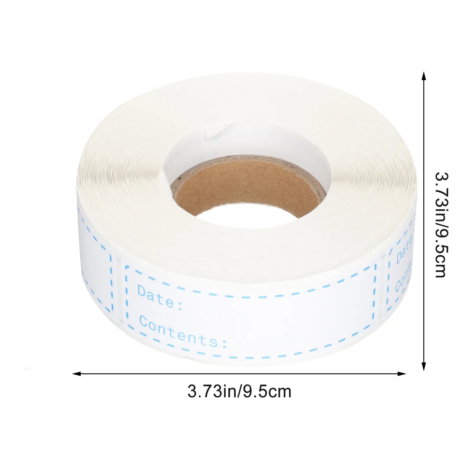 2 Rolls Food Storage Labels Removable Writable Kitchen Label Stickers for Food Containers Jars Bottles Kitchen Label Stickers