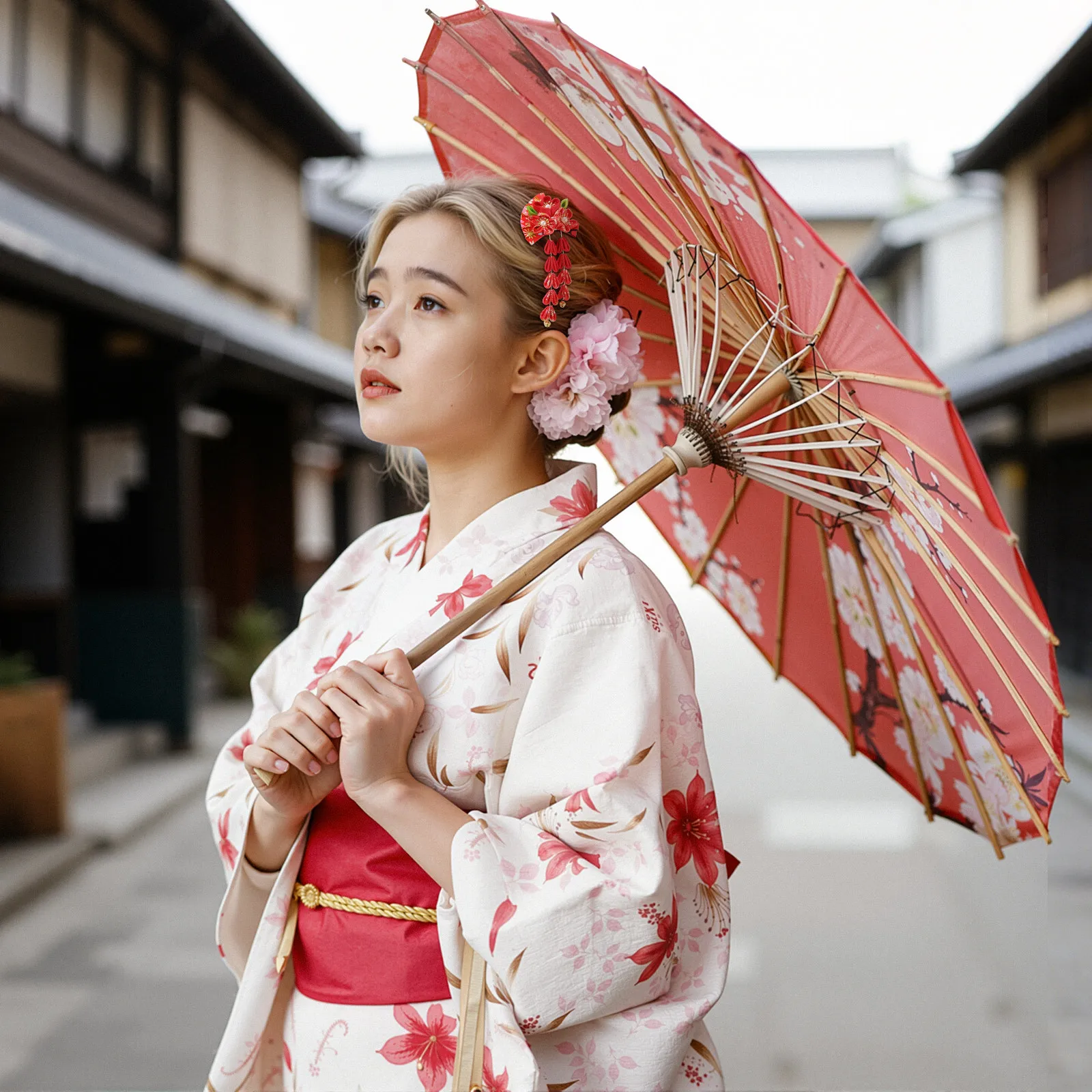 

Заколка для волос в форме веера с кисточками, в японском стиле, классический головной убор, легкая заколка для повседневного использования, путешествий, свадьбы