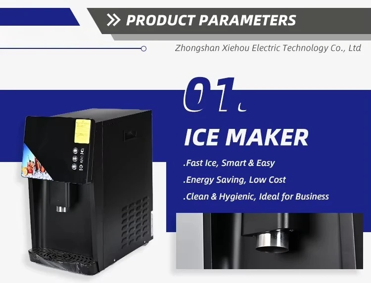 

2026 Hot Sale 2-in-1 120KG/24h Counter Top Ice Maker & Dispenser Auto Self-Cleaning Chewable Pebble Ice Machine Automatic