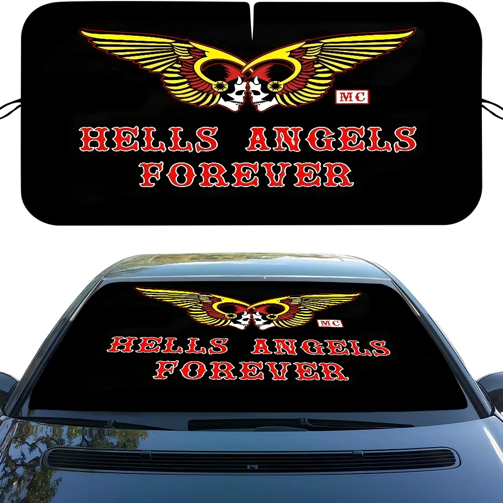 

H-Hells A-Angels Sunshade Sun Shade Shield Blocker Auto Cover Protector Window Visor Universal