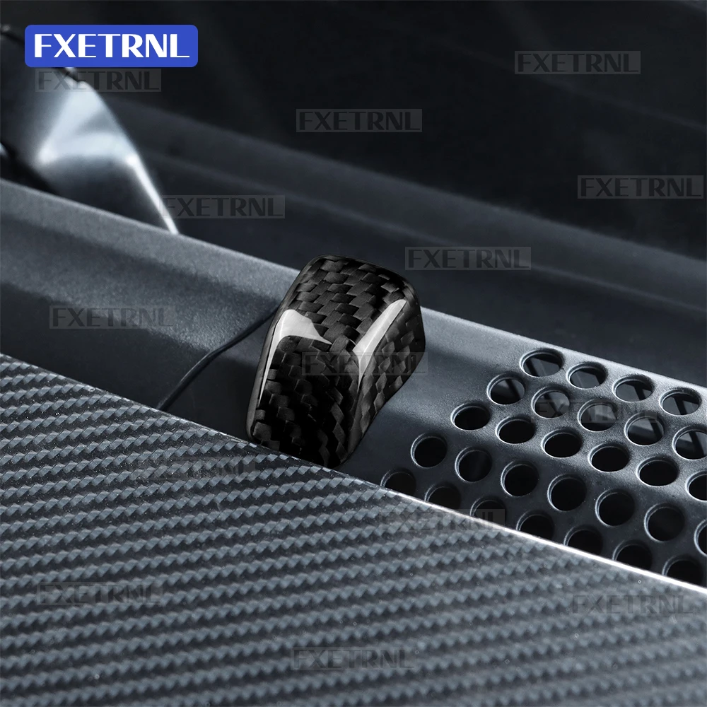 

Real Hard Dry Carbon Fiber for 2008-2024 Abarth 595 695 595C 695C Fiat 500 500C 500E Sticker Car Roof Wiper Spray Nozzle Cover