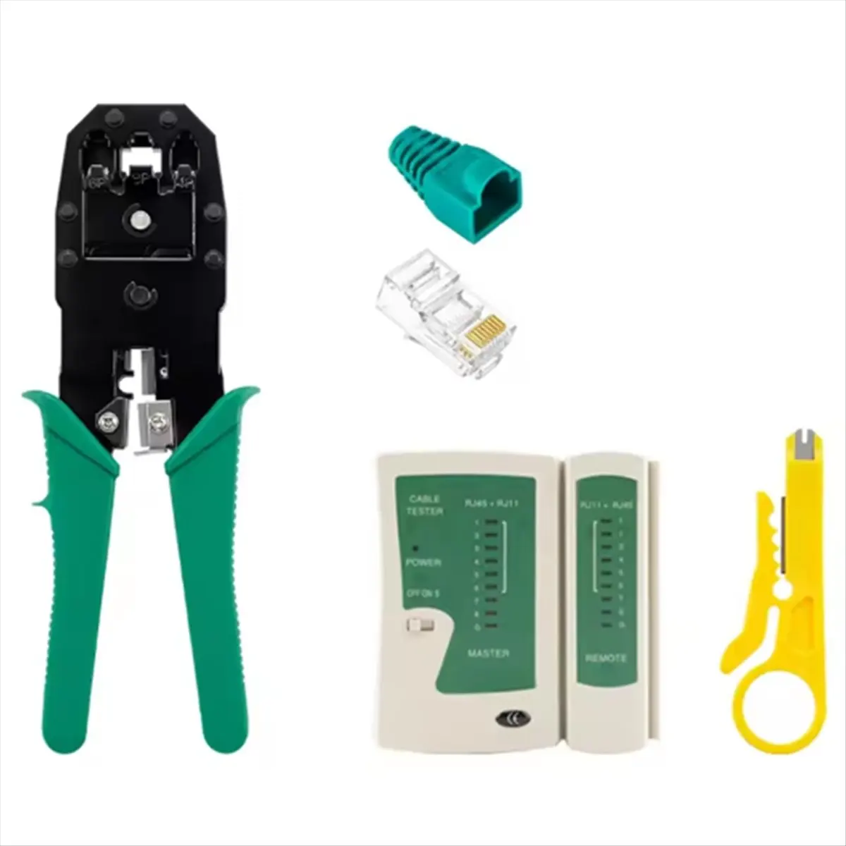 【Limited Offer】RJ45 Crimper RJ11 RJ45 Crimping Tool Ethernet Network LAN Cable Crimper Cutter Stripper Plier for 6P 8P RJ11 RJ12