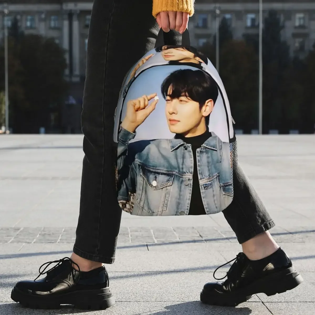 ASTRO チェ・ウヌー 韓国スター バックパック ホットセール デイパック 大容量 男の子 女の子 ブックバッグ ショルダーバッグ メンズ レディース スクールバッグ