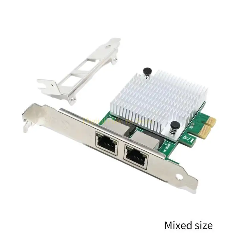 E06D 2 Gigabit Port PCIE 1000M Server Networks Card RTL8111F PCIe 1x Adapter