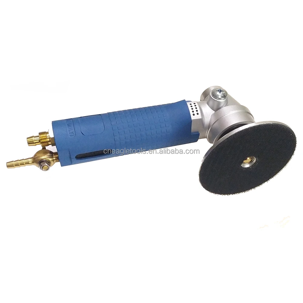Crawnedeagle  4 Inch Wet Air Polisher Angle Grinder for Stone Pneumatic Tools