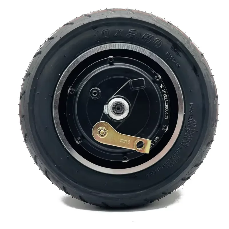 

24V 36V 48V 350W 500W 10Inch Brushless DC Hub Bilateral Axle Drum Brake Motor with Tires for Electric Skateboard Mini Electric
