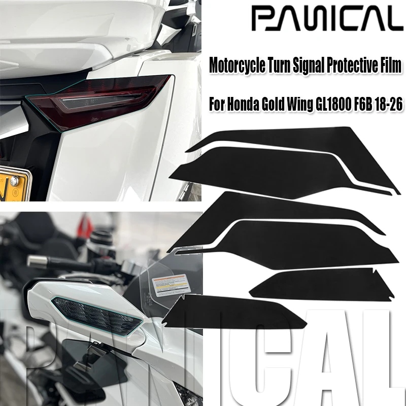 Panical Front Rear Turn Signal Protective Film Scratch-Resistant Decorate For Honda Gold Wing 1800 GL1800 F6B 2018-2026