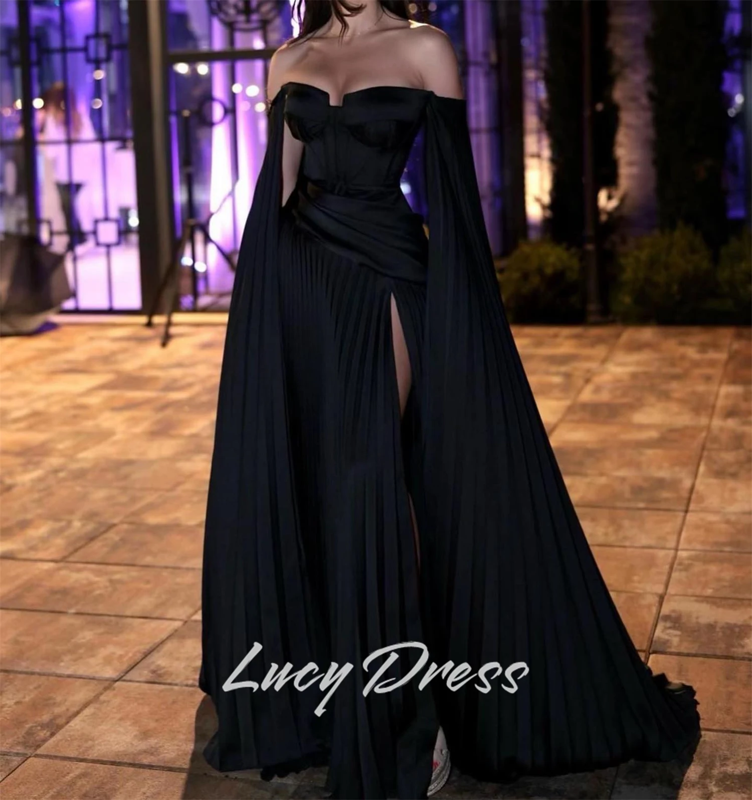 فساتين لوسي المخصصة لحفلات الزفاف والمناسبات الخاصة، فساتين شارون السعيدة، فستان سهرة نسائي، فساتين حفلة موسيقية سوداء