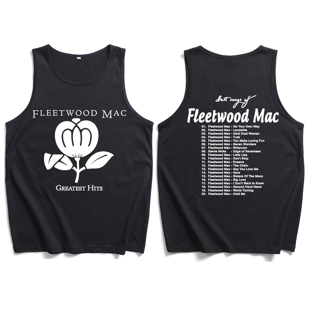 Fleetwood-Mac Greatest Hits 2024 Tour Tank Tops Vest  Man Woman Summer Casual Sleeveless T-shirt Fans Gift Tops