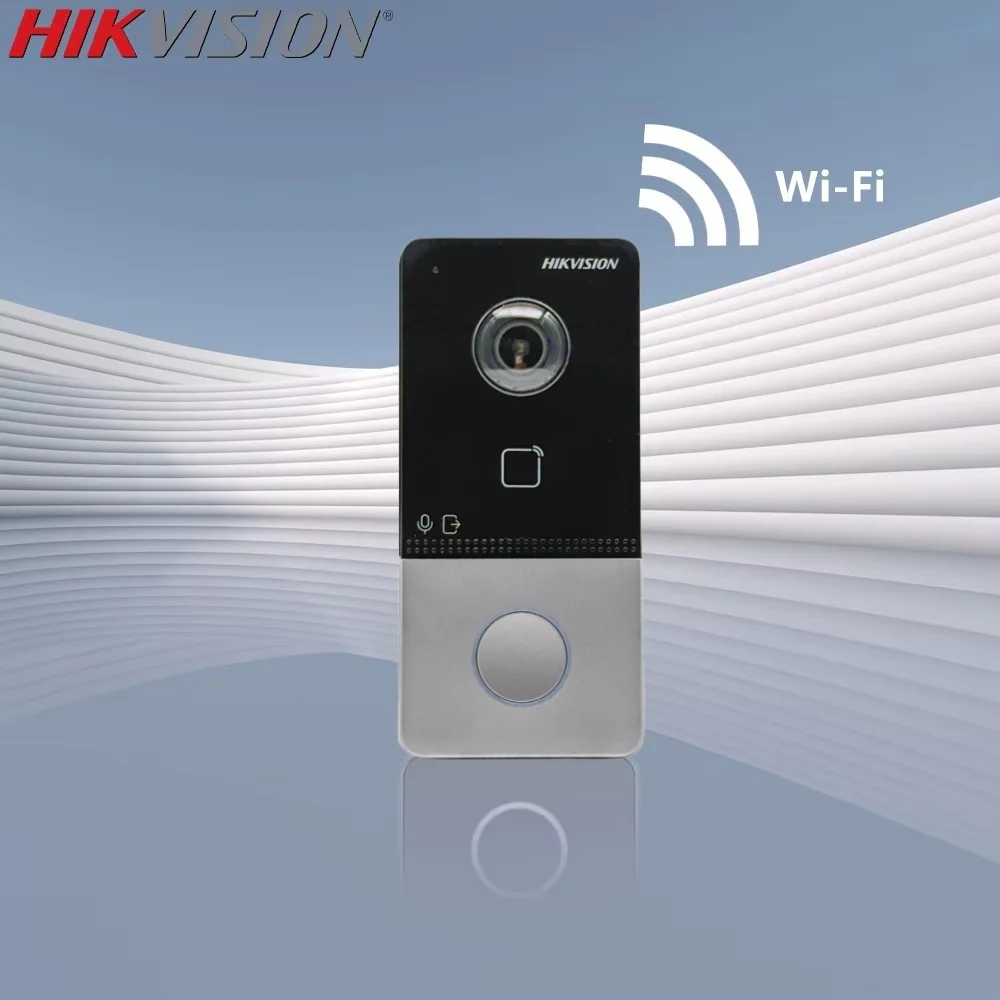 Hikvision DS-KIS603-P(C) Kit videocitofono Microfono incorporato DS-KV6113-WPE1(C) Campanello DS-KH6320-WTE1 Poe Door Station Monitor WIFI