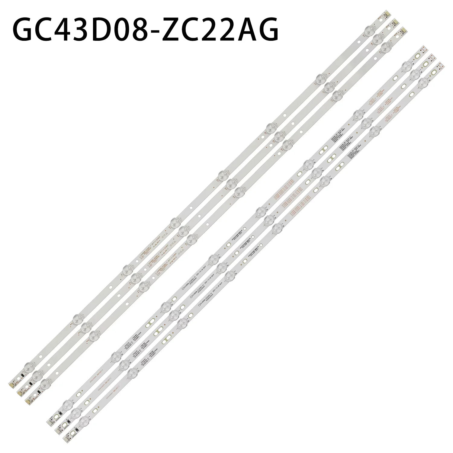 3pcs/set LED backlight strip for UE43J5202 UE43J5272 GC43D08-ZC22AG-13 14 15 17 23 HV430FHD-NLA 303GC430044 303GC430043