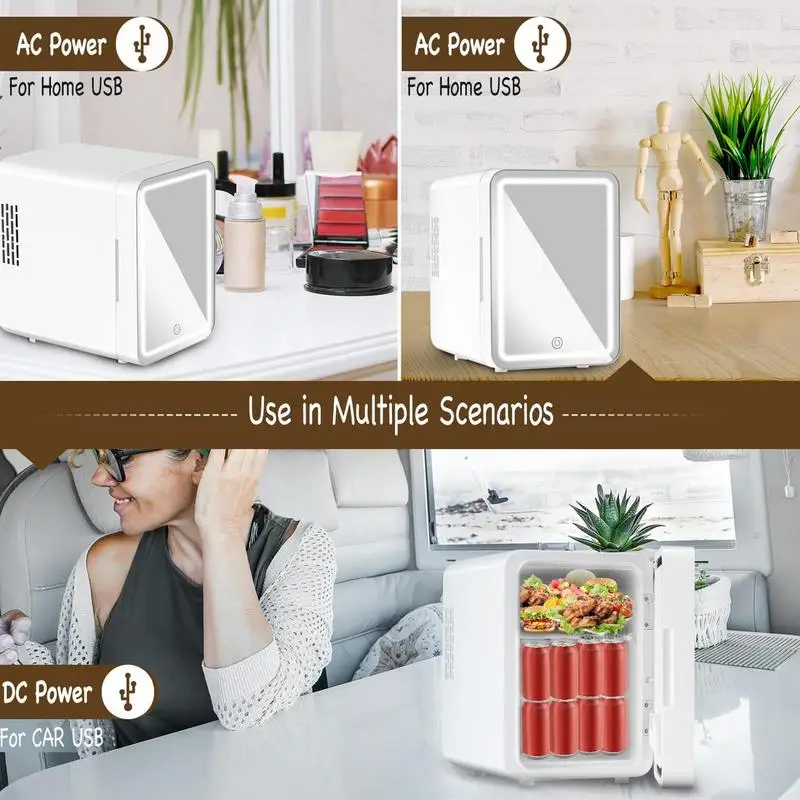 

Multifunctional Beauty Refrigerator Skincare Cosmetic Fridge Thermoelectric Cooler And Warmer Refrigerator For Skincare Makeup