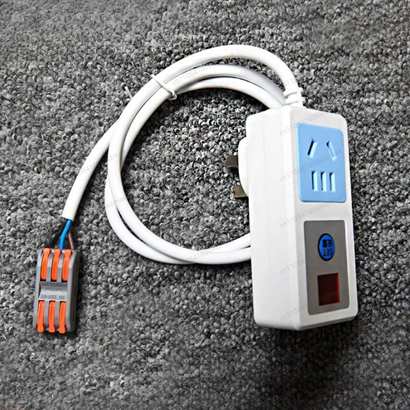 Electric air valve linkage switch, range hood exhaust pipe intelligent controller socket, electric check valve power strip