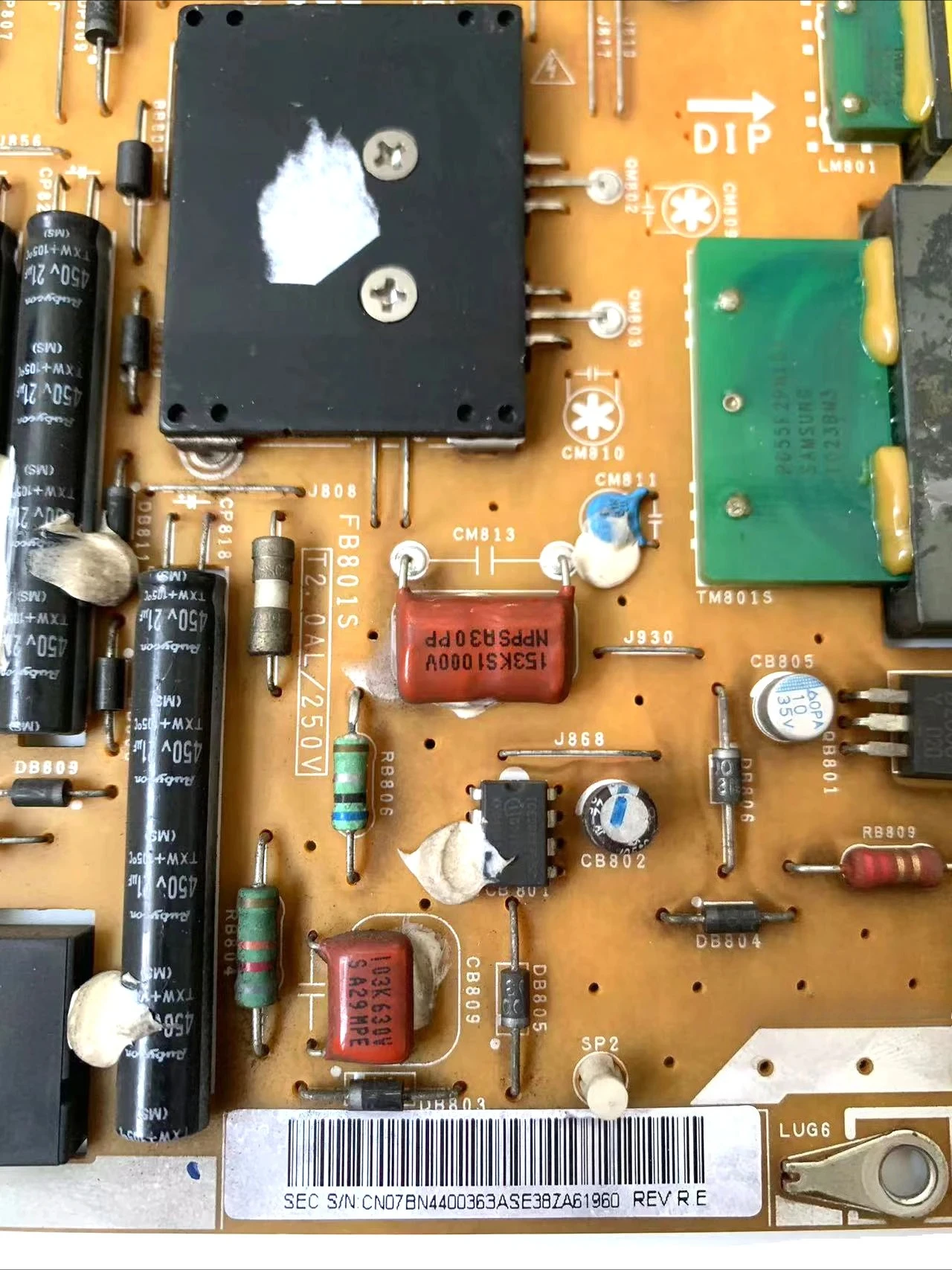 BN44-00363A PD55AF2_ZSM 전원 공급 장치 보드, LCD TV UN55C8000XFXZA UN55C8000XF 에 적합한 작동 테스트 완료