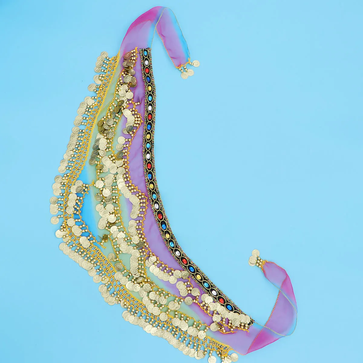 Ceinture de danse du ventre, écharpe de hanche, perles à paillettes, taille libre, vêtements de Performance élégants, jupe, écharpe de hanche, ceinture de danse du ventre