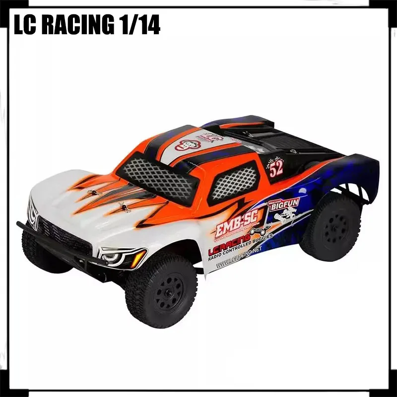 

Lc Racing 1/14 электрическая модель автомобиля с дистанционным управлением, короткий грузовик, внедорожник, бесщеточный Rtr Emb-sc, игрушечный автомобиль, подарок