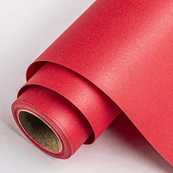 Rood kraftpapier en honingraatpapier Dempende wikkelrol voor het verplaatsen van verzendverpakkingen Geschenken Recyclebaar benodigdheden Bubble Paper