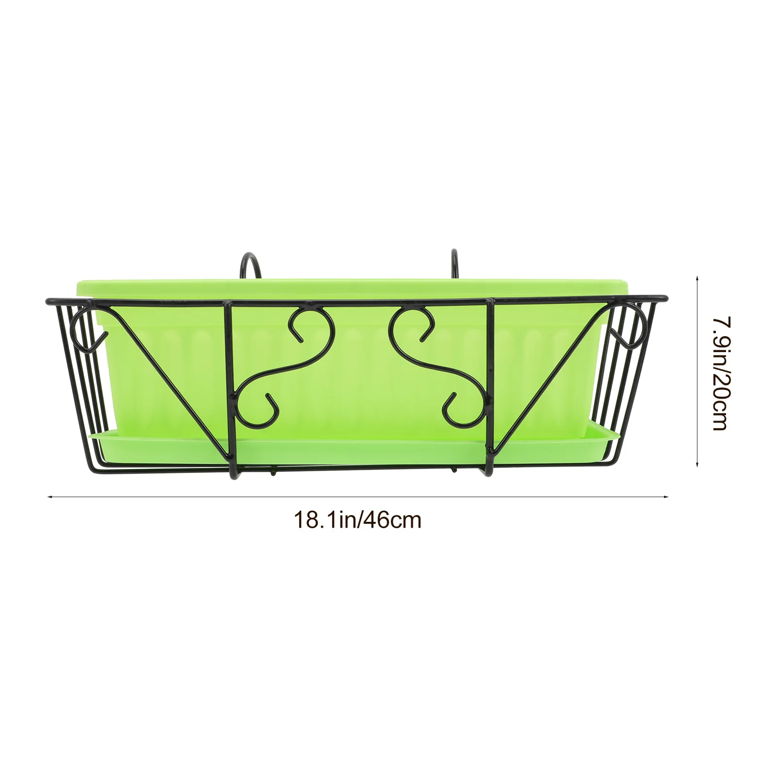 1 مجموعة مستطيلة تعليق اناء للزهور سميكة معلقة زراعة وعاء مكافحة الضغط دائم الخضار زراعة الحاويات شرفة