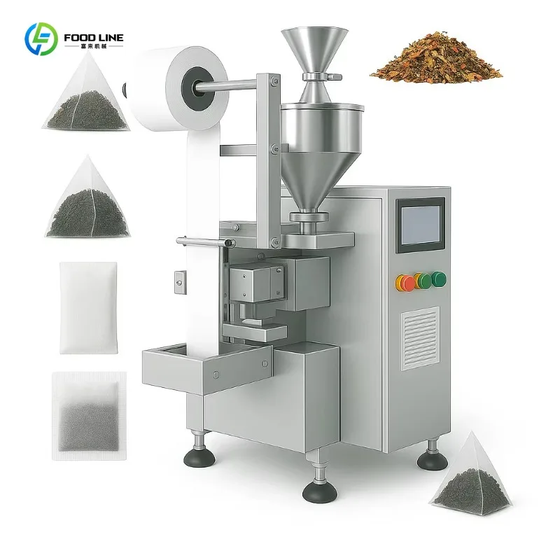 Customized Stainless Steel Automatic Bagged Tea Machine Nylon Cloth Tea Bag Sealing Packaging Unit