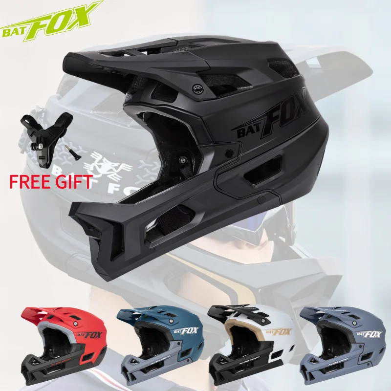 

BATFOX Full Face E-MTB Helmet cascos de ciclismo Mountain Bike Motocross Enduro Cycling Helmets CE/CPSC/F9152 Certification