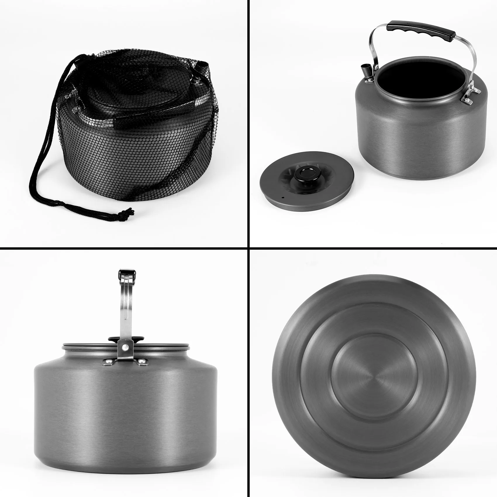 ABZS Camping Kettle 2.0L Open Campfire Coffee Tea Pot Fast Heating Outdoor Gear Great For Boiling Water Ultralight Portable