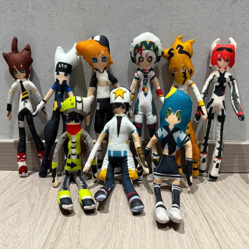 

Плюшевая кукла ручной работы Aotu World: персонаж с красными глазами и красными волосами, аниме-фигурка с подвижным проволочным каркасом, коллекционная, для косплея