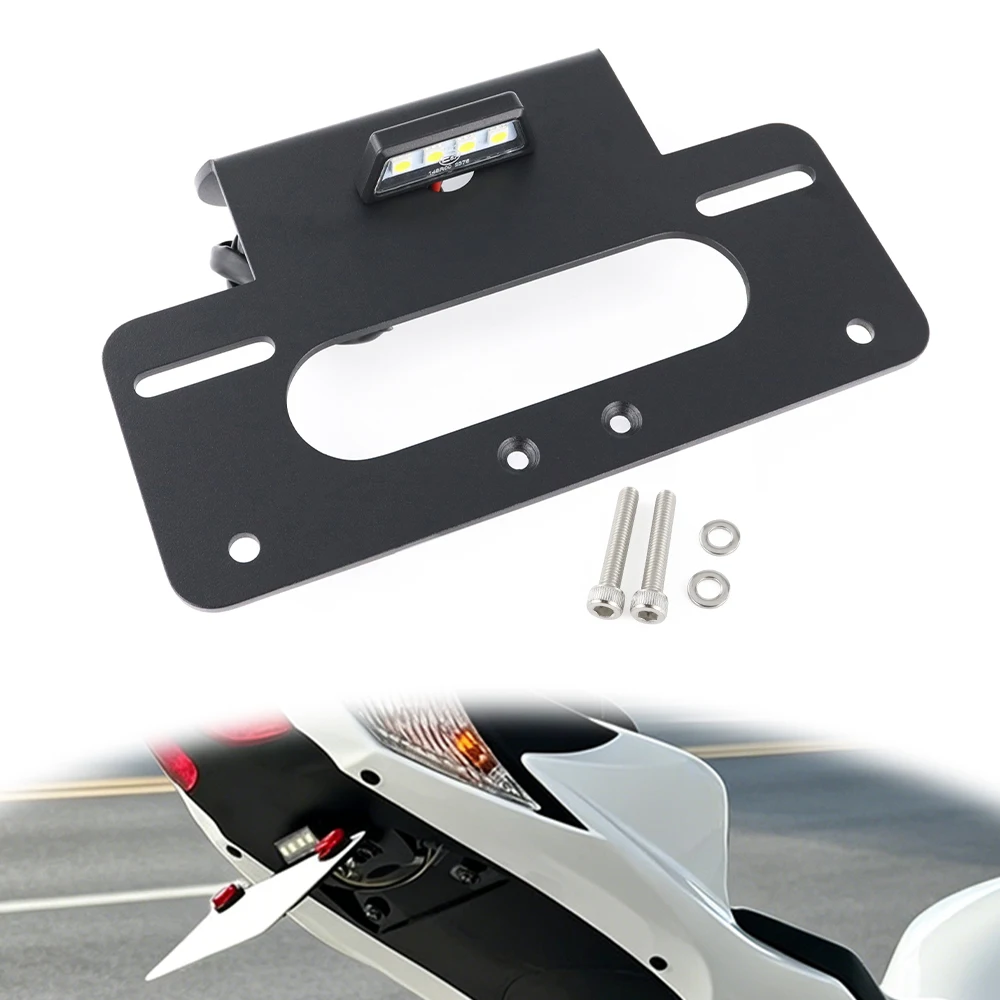 

Motorcycle Rear Tail Tidy Fender Eliminator Fit For SUZUKI GSXR600 / GSXR 750 2011-2026 License Plate Holder Bracket LED Light