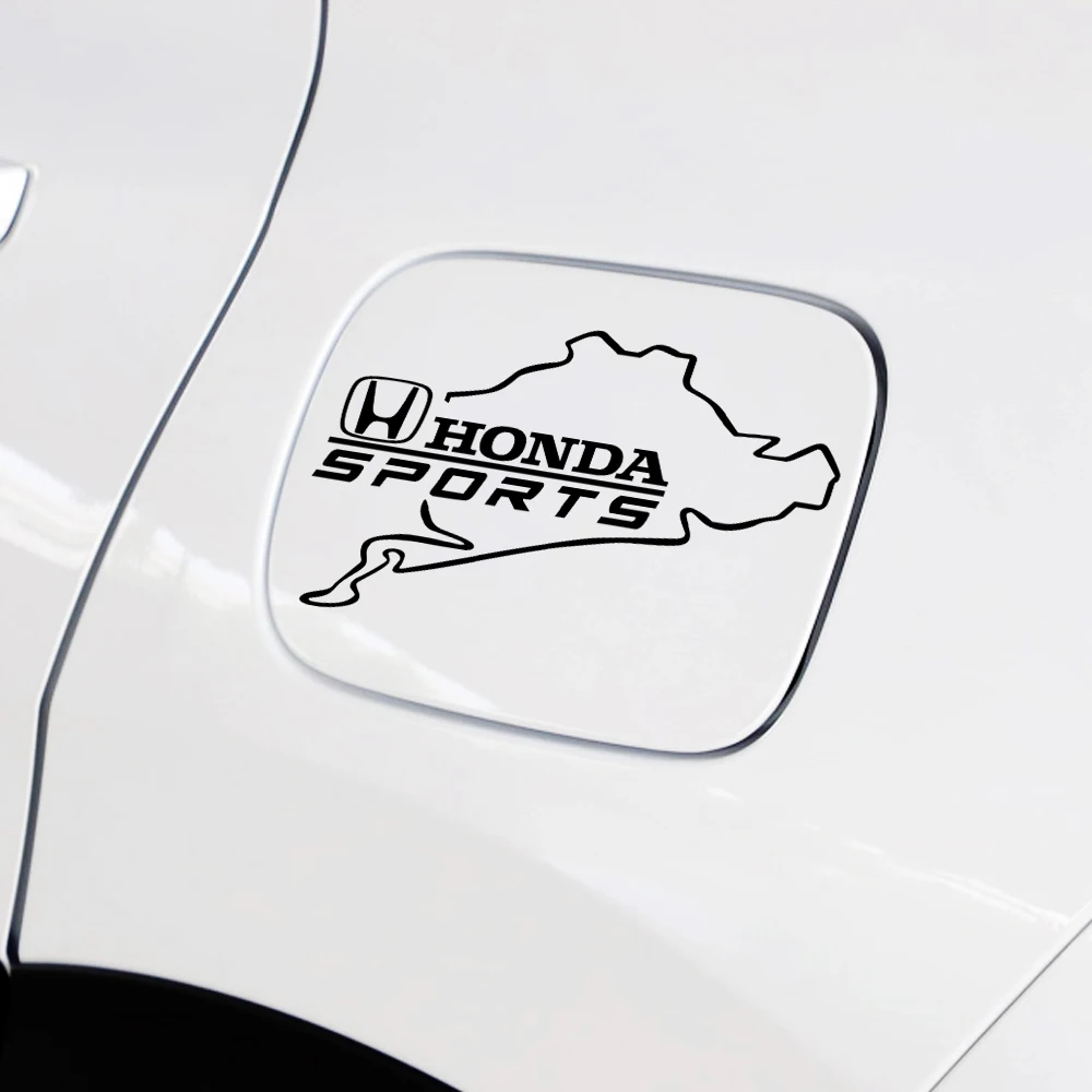 Car Fuel Tank Cap Reflective Sticker PVC Decor Decals Accessories For Honda Mugen Typer ACCORD Airwave Avancier Civic FK8 FIT view 4